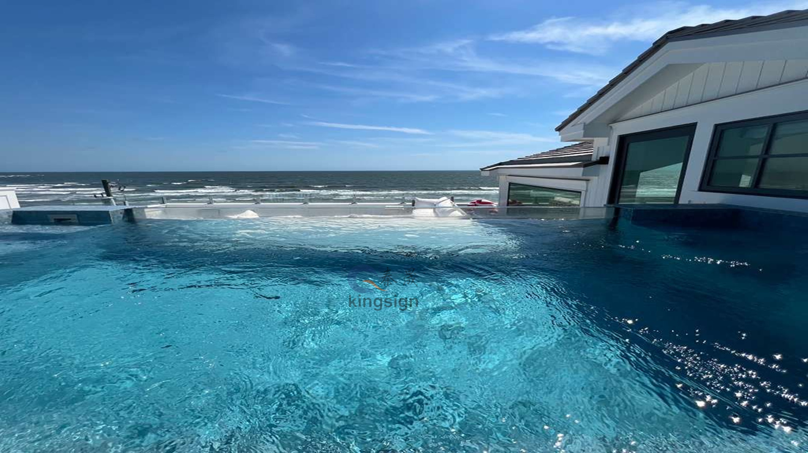 நீச்சல் குளம் சாளரத்திற்கான கிங்ஸைன் அக்ரிலிக் பிளாக் பேனல்