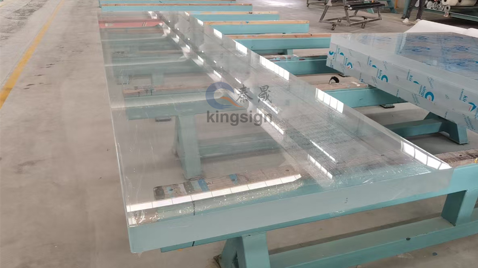Kingsign 100mm தடித்த அக்ரிலிக் பூல் ஜன்னல் பேனல்